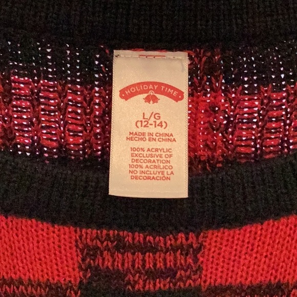 Holiday Time Christmas Sweater, Size 12-14, like new condition. - Picture 6 of 7